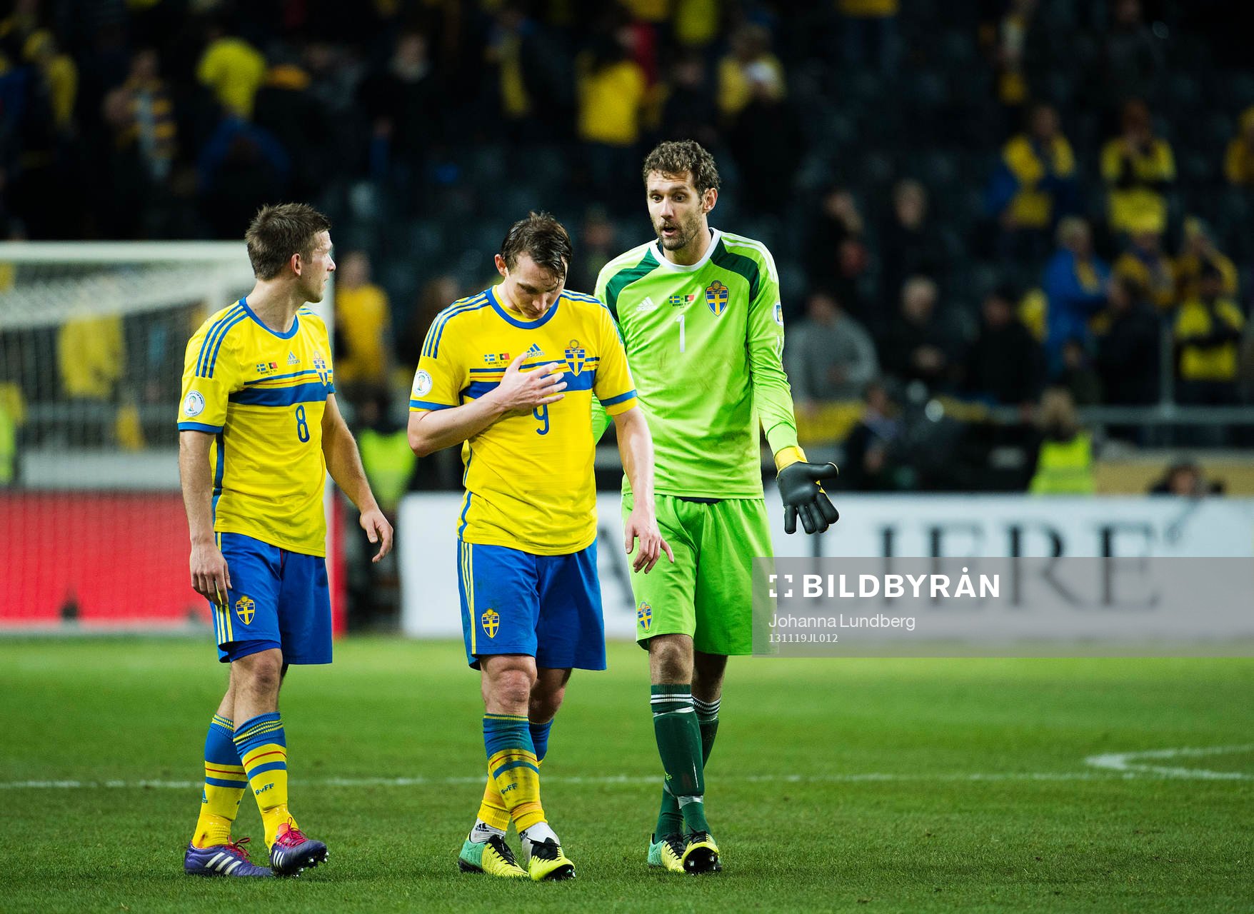Anders Svensson, Kim Källström  och målvakt Andreas