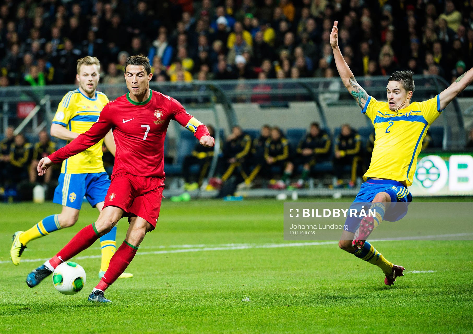 Cristiano Ronaldo och Mikael Lustig