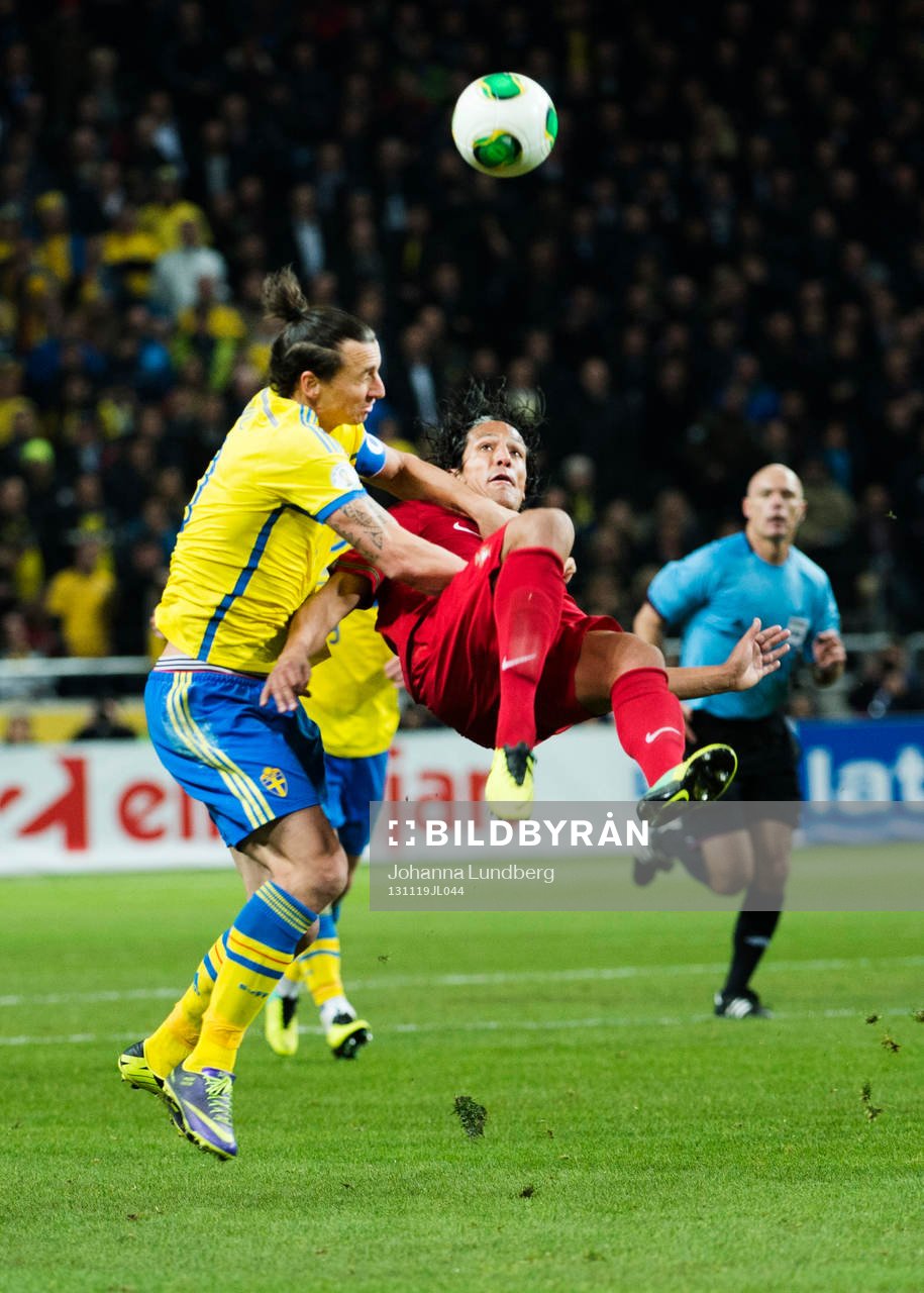 Zlatan Ibrahimovic mot Bruno Alves