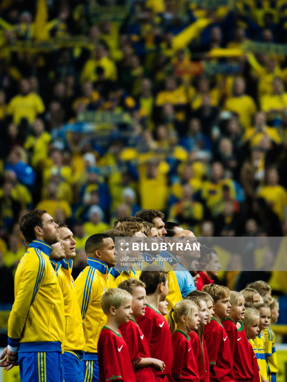 Sverige och Portugal framför svenska klacken
