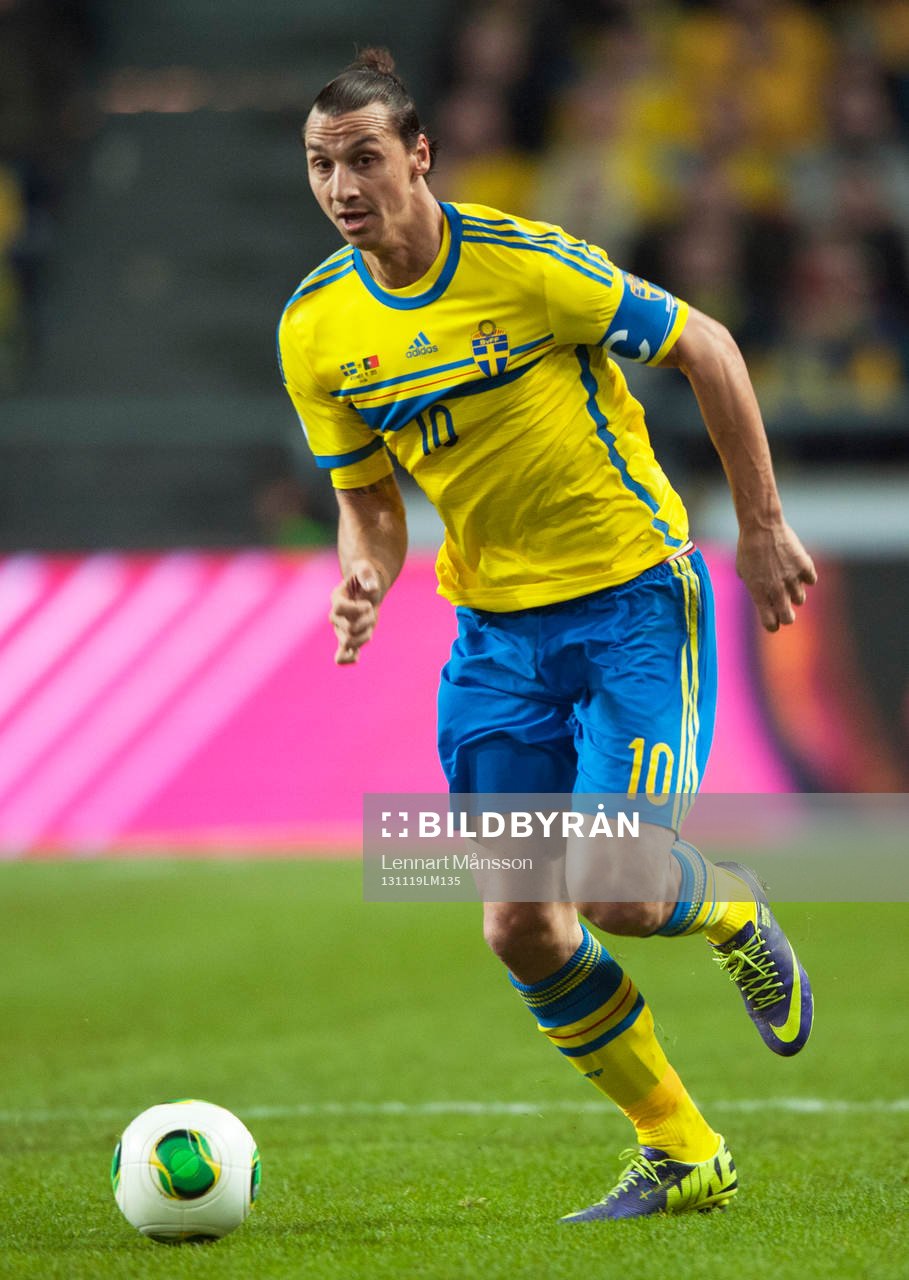 Zlatan Ibrahimovic i VM-kvalet mellan Sverige och Portugal