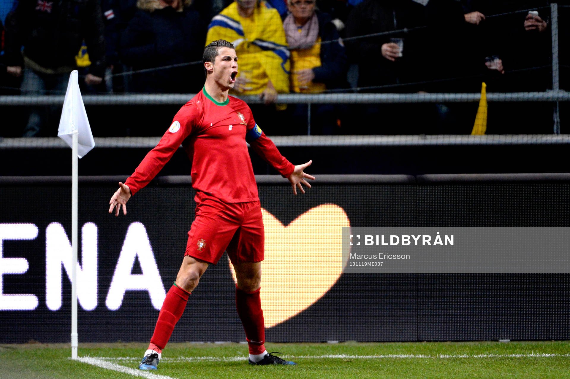 Portugals Cristiano Ronaldo jublar