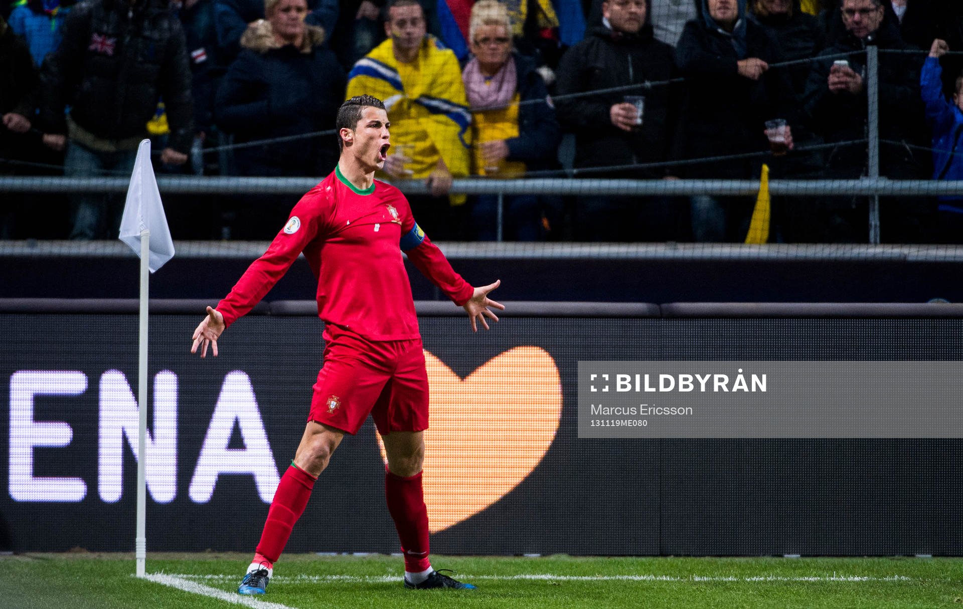 Portugals Cristiano Ronaldo jublar