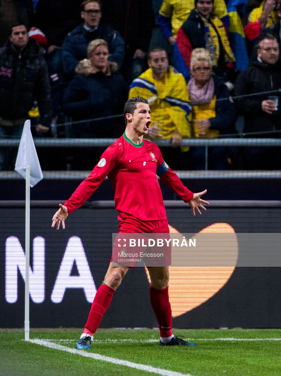 Portugals Cristiano Ronaldo jublar