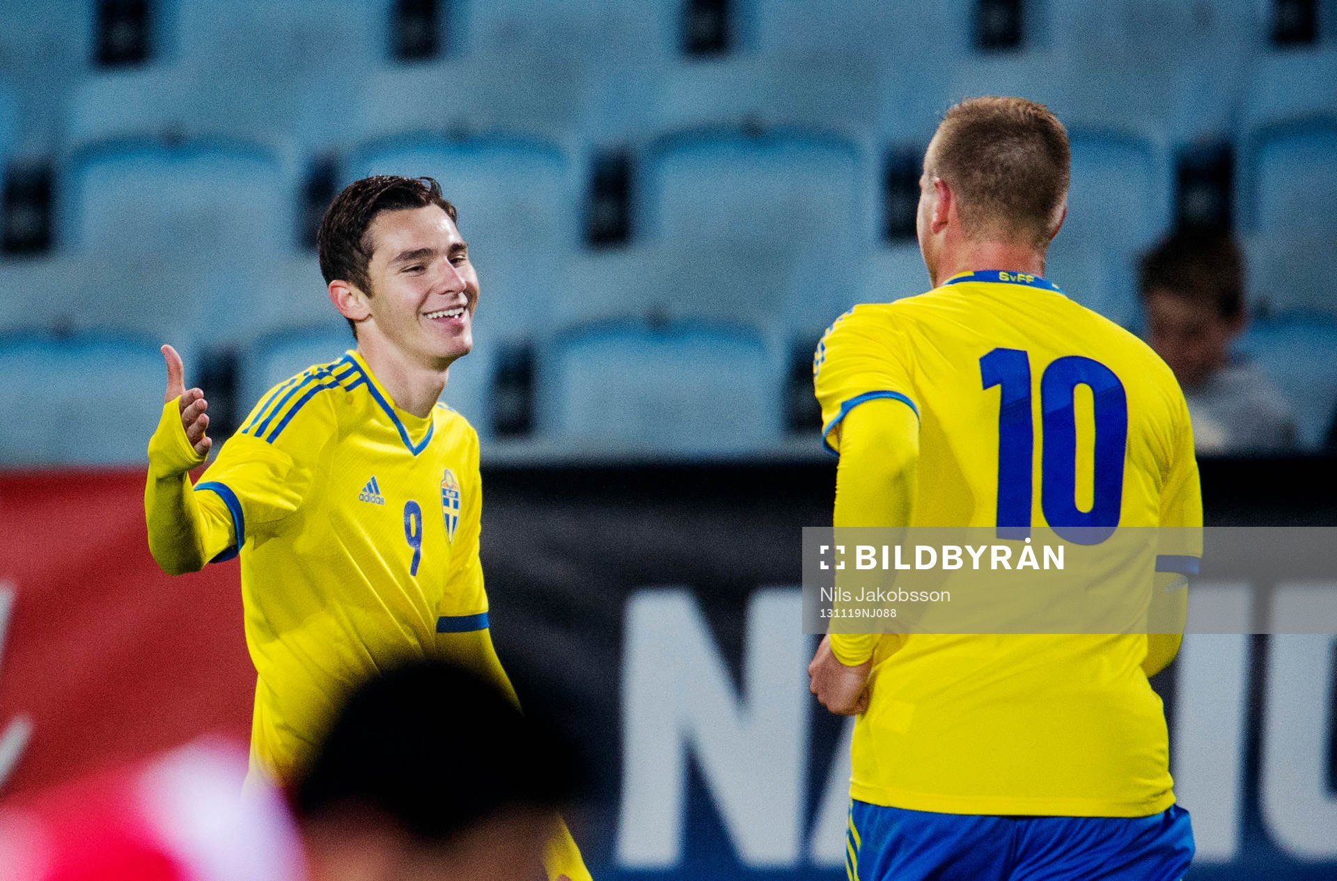 Sveriges Branimir Hrgota och John Guidetti