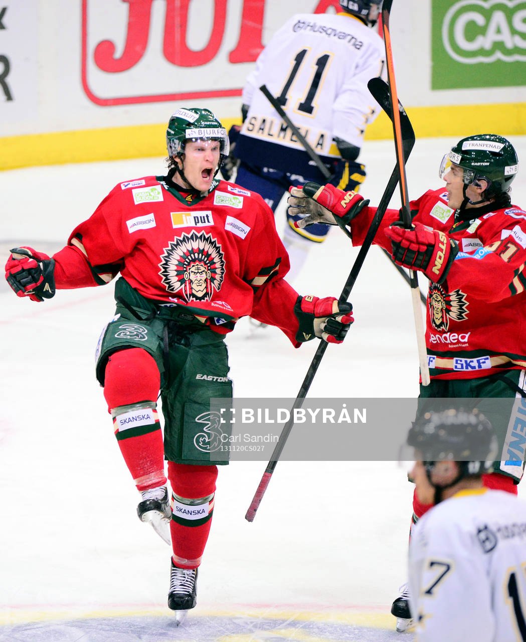 Frölundas Anton Axelsson jublar