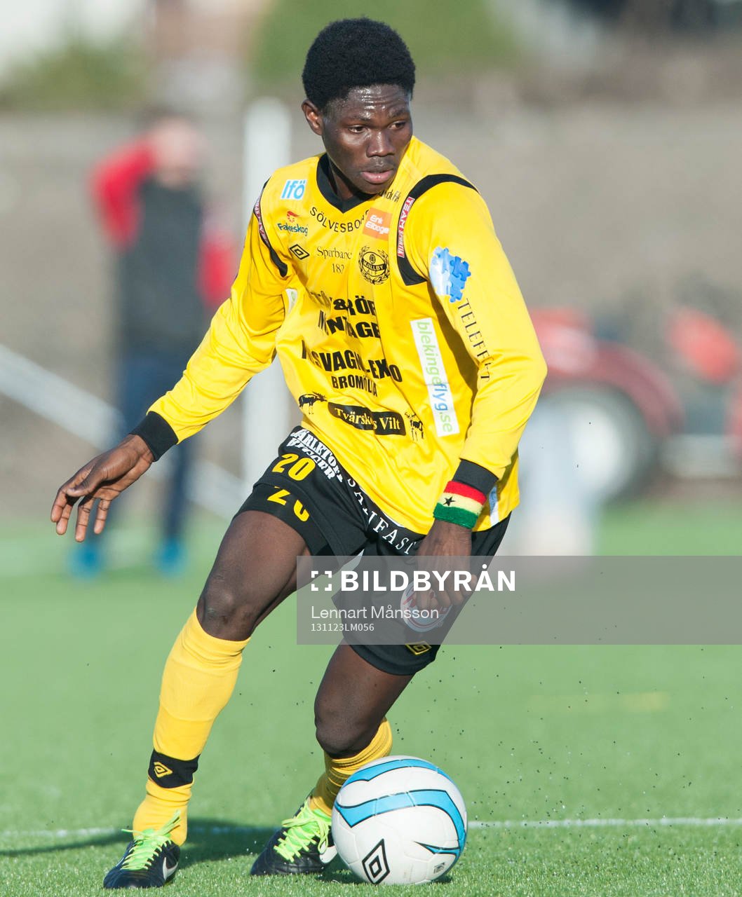Mjällbys Kwame Bonsu och Emil Krafth i en träningsmatch