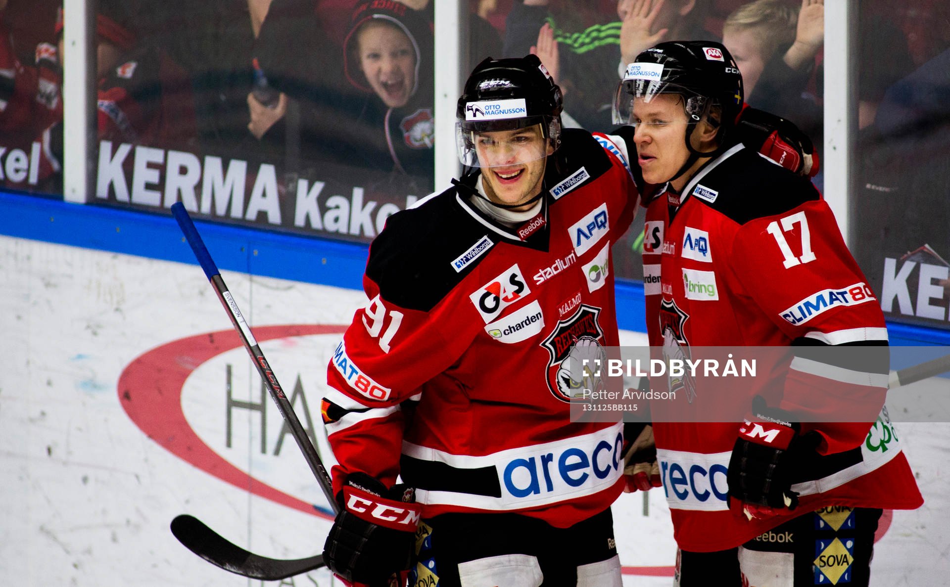 Malmö Redhawks Björn Svensson jublar