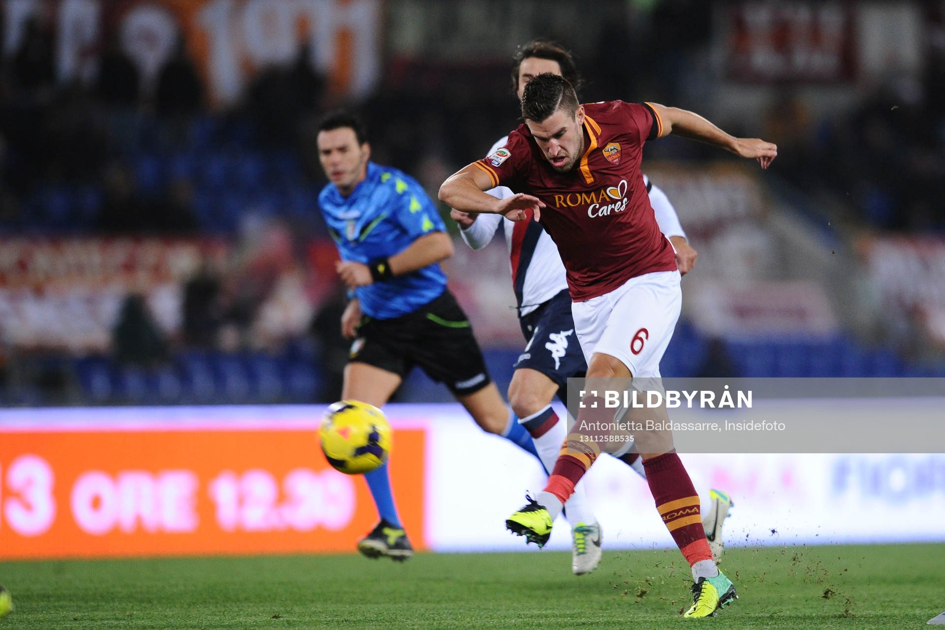  Fotboll, Serie A, AS Roma - Cagliari: Kevin Strootman Roma.