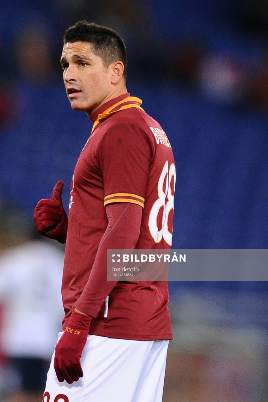  Fotboll, Serie A, AS Roma - Cagliari: Marco Borriello Roma.