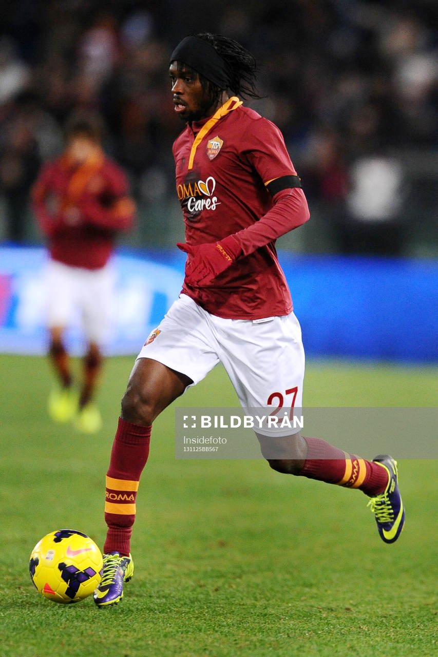  Fotboll, Serie A, AS Roma - Cagliari: Gervinho Roma.