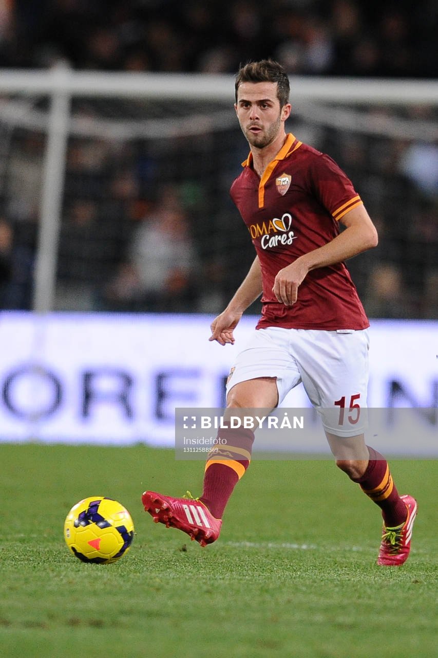  Fotboll, Serie A, AS Roma - Cagliari: Miralem Pjanic Roma.