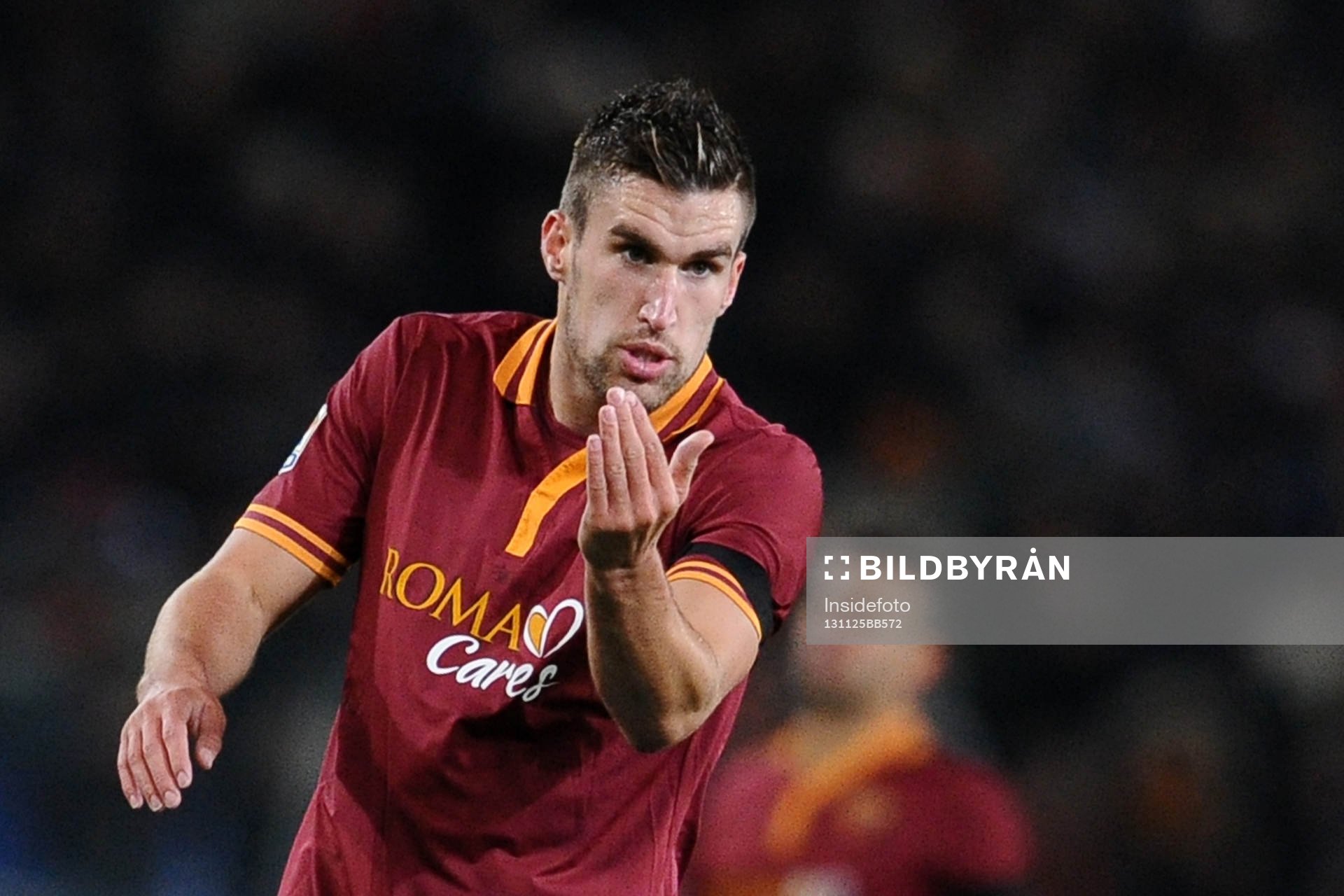  Fotboll, Serie A, AS Roma - Cagliari: Kevin Strootman Roma.