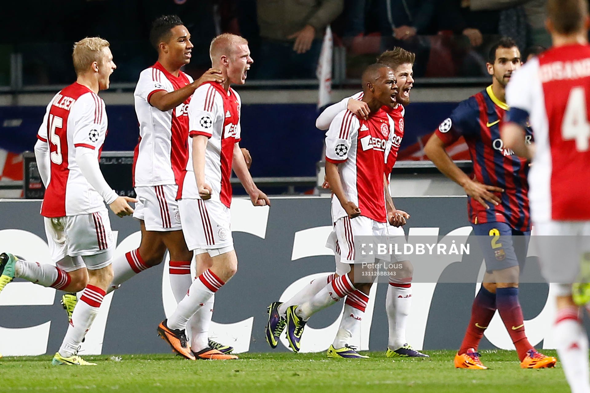 AMSTERDAM - Ajax - Barcelona ,  Voetbal Champions League ,