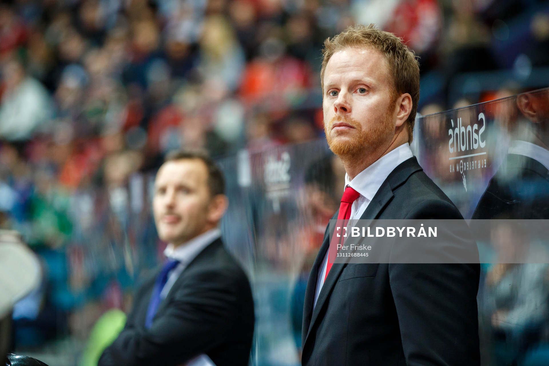 Luleås tränare Jonas Rönnqvist (h)