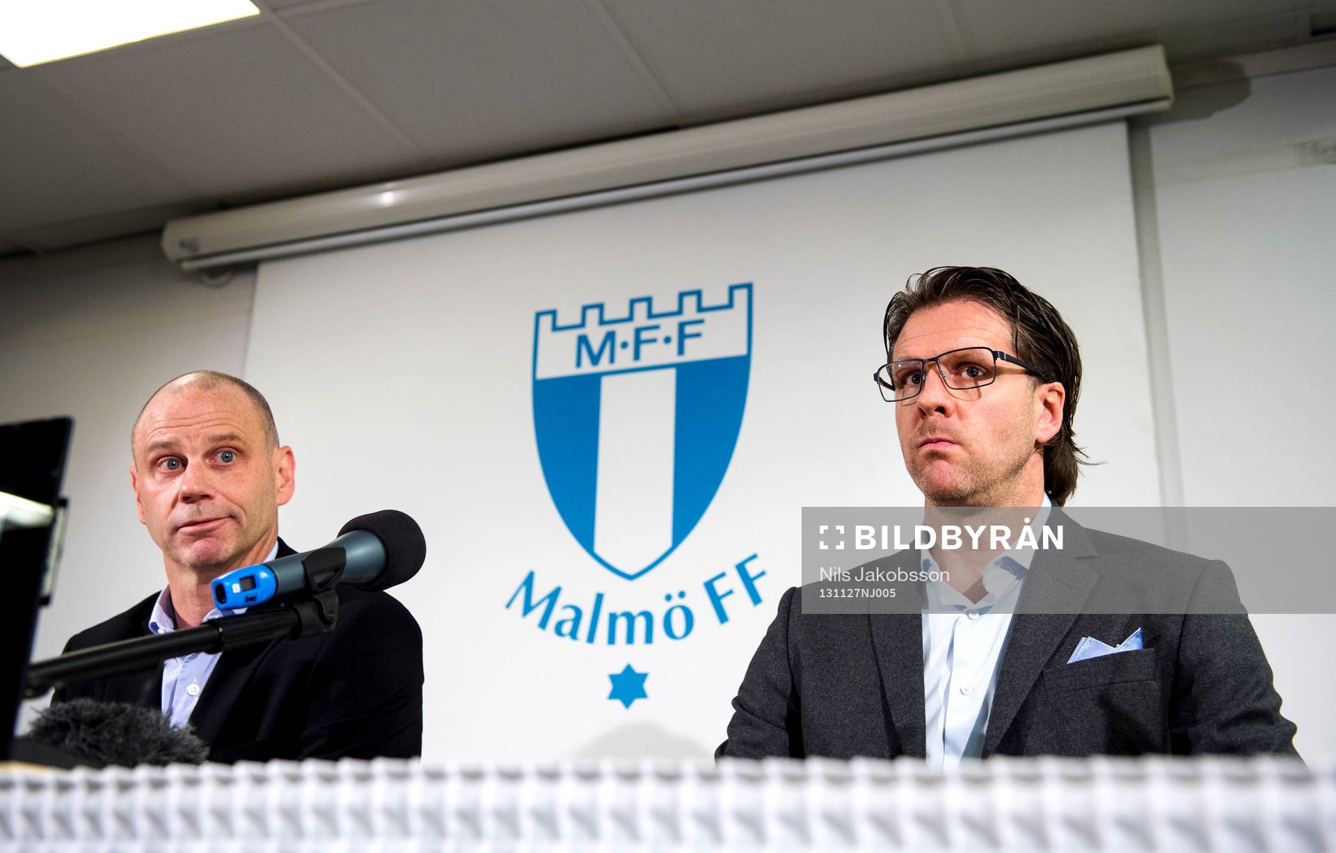 Malmö FF håller presskonferens och Håkan Jeppsson