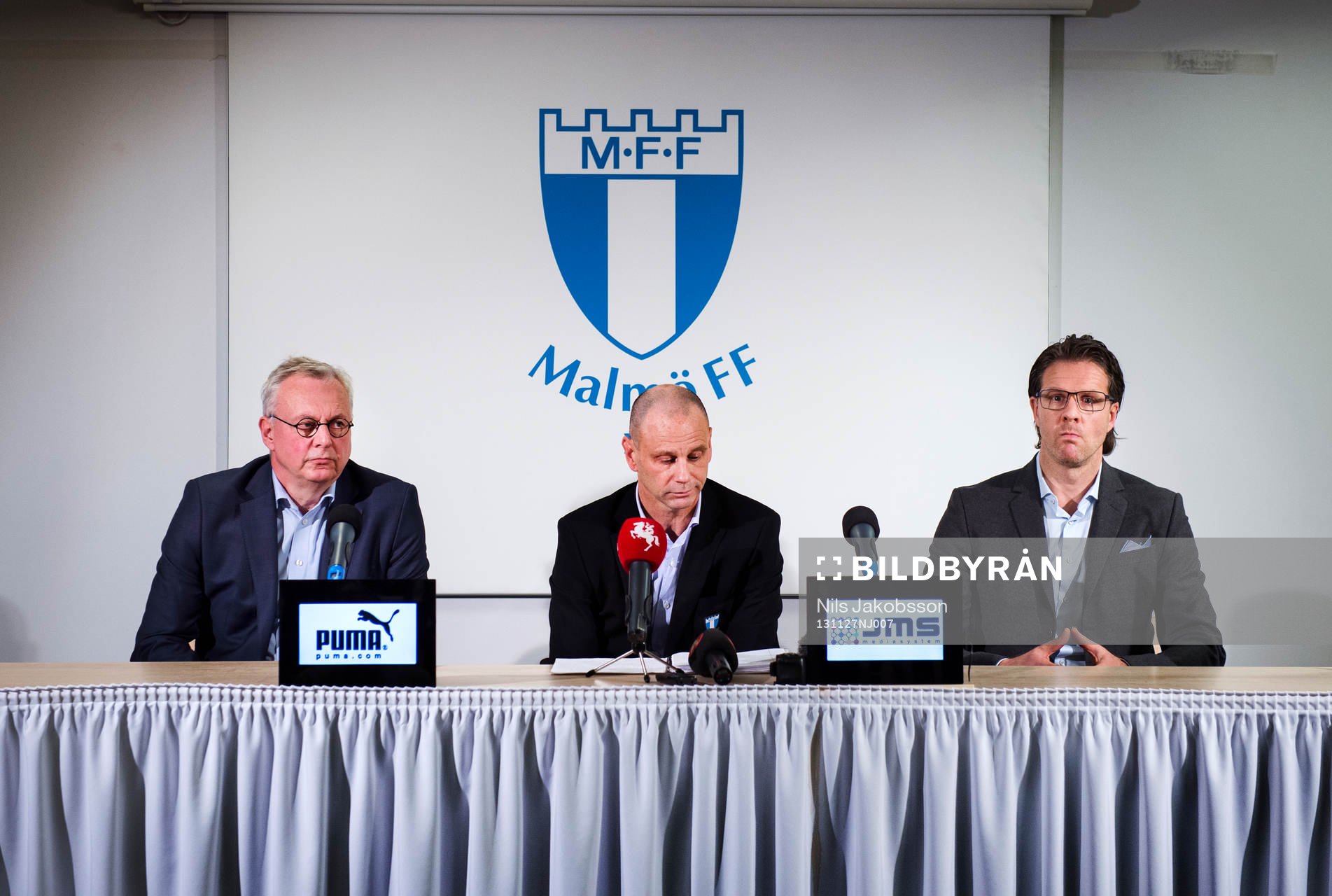 Malmö FF håller presskonferens med Per Nilsson och Håkan