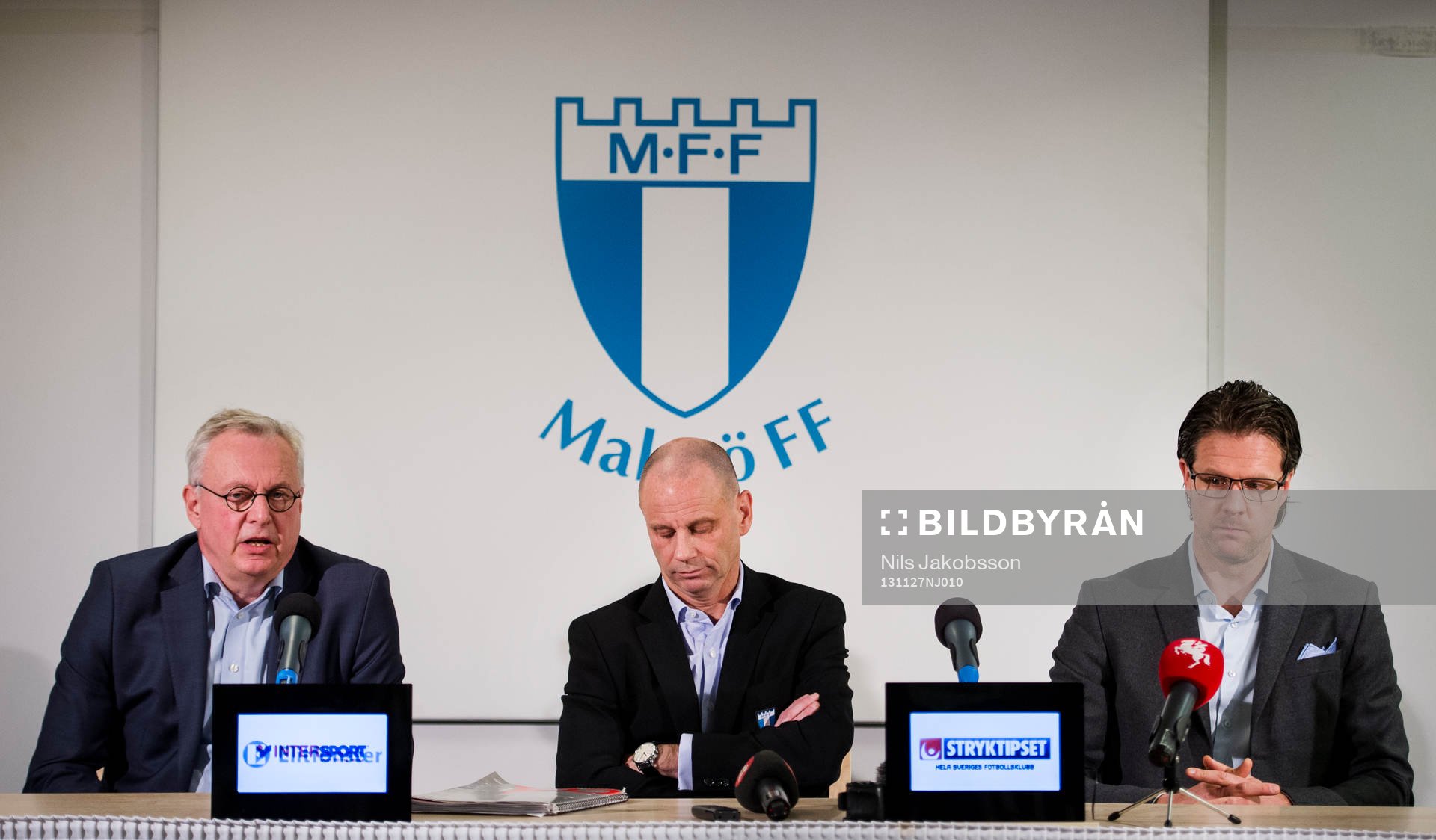 Malmö FF håller presskonferens med Per Nilsson och Håkan