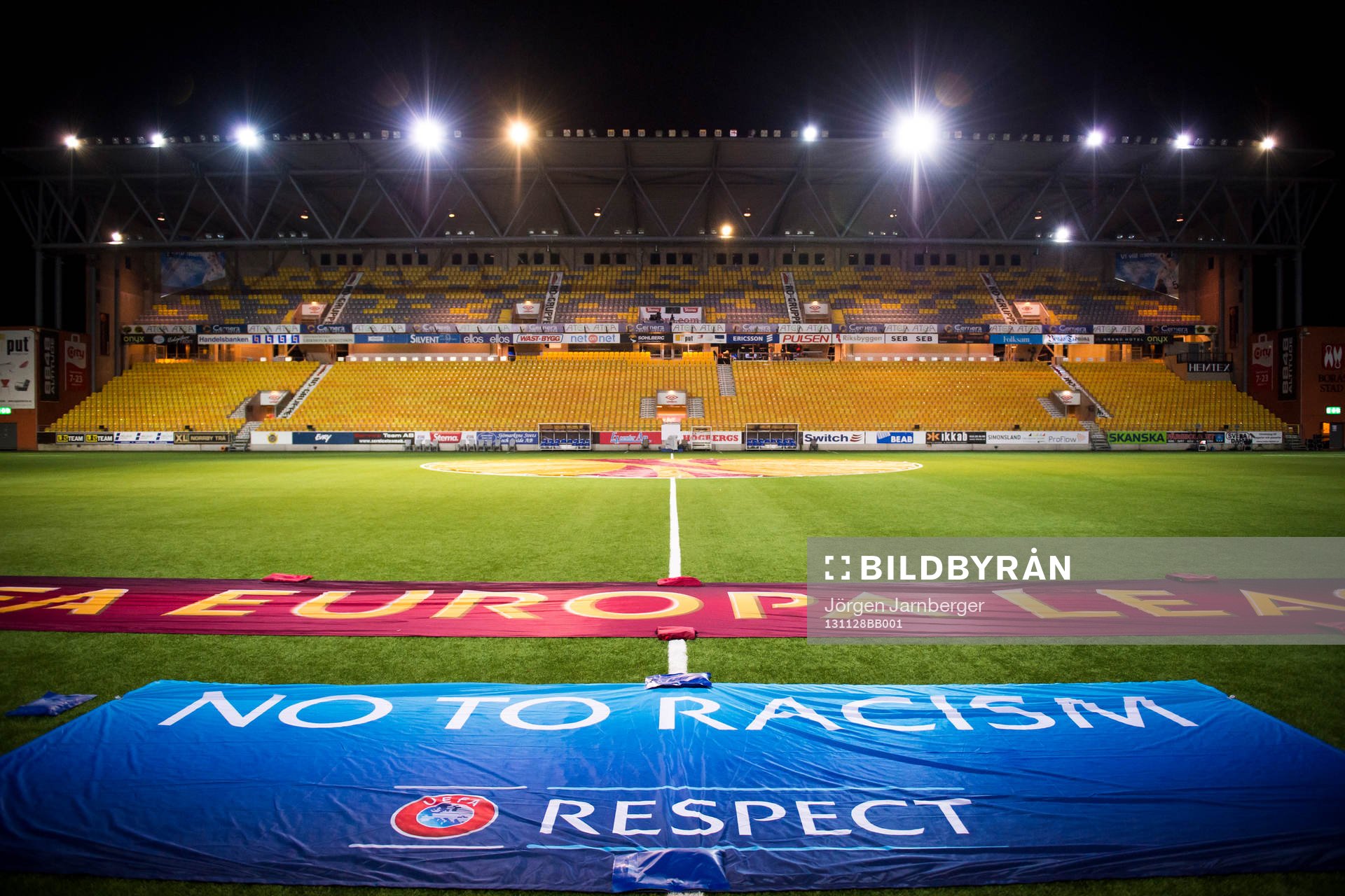 Borås arena innan fotbollsmatchen i Europa league mellan