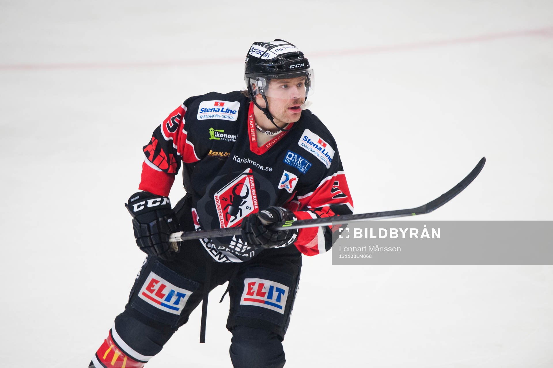 Karlskronas Mikael Kurki i ishockeymatchen i allsvenskan