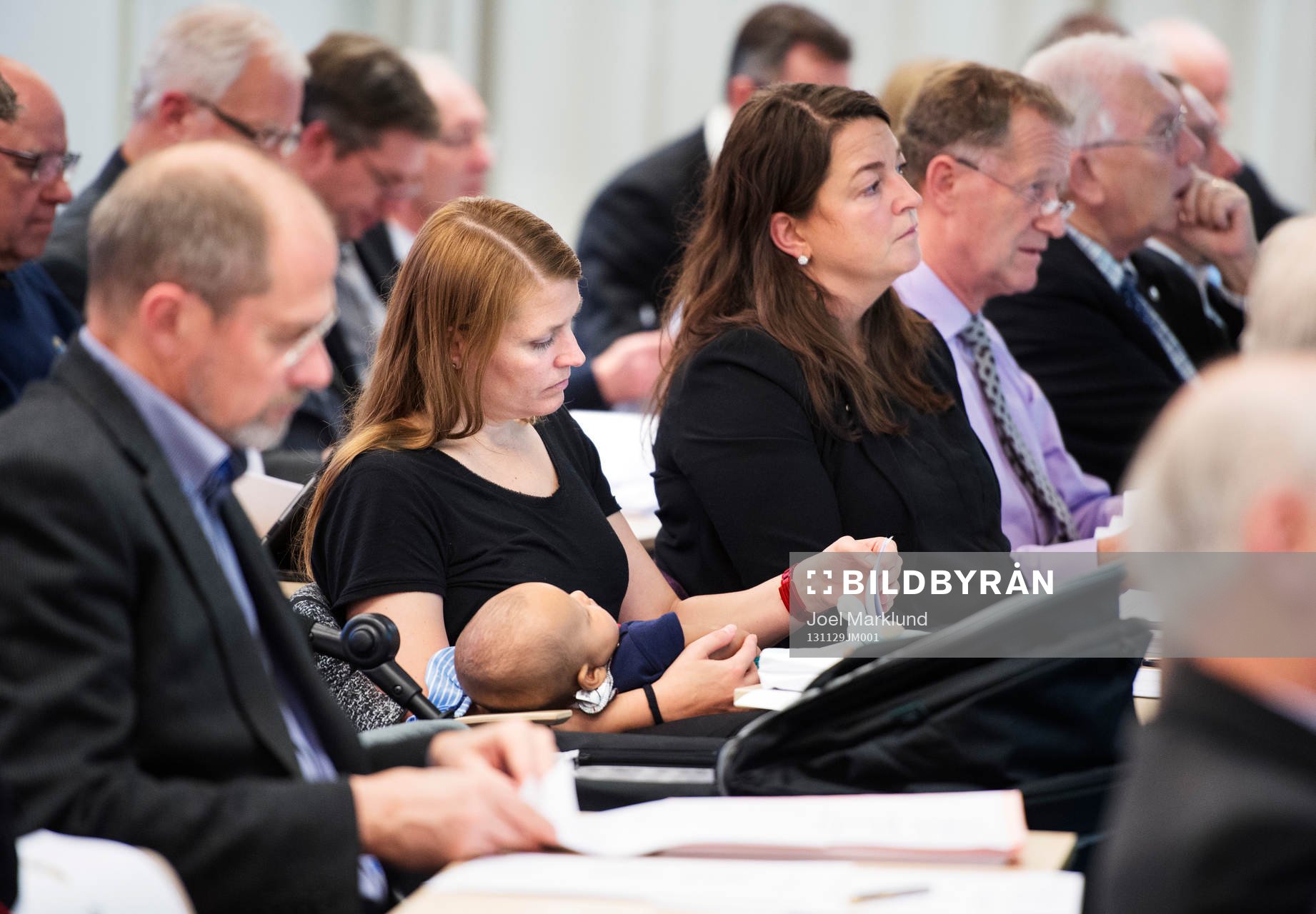 En delegat närvarar