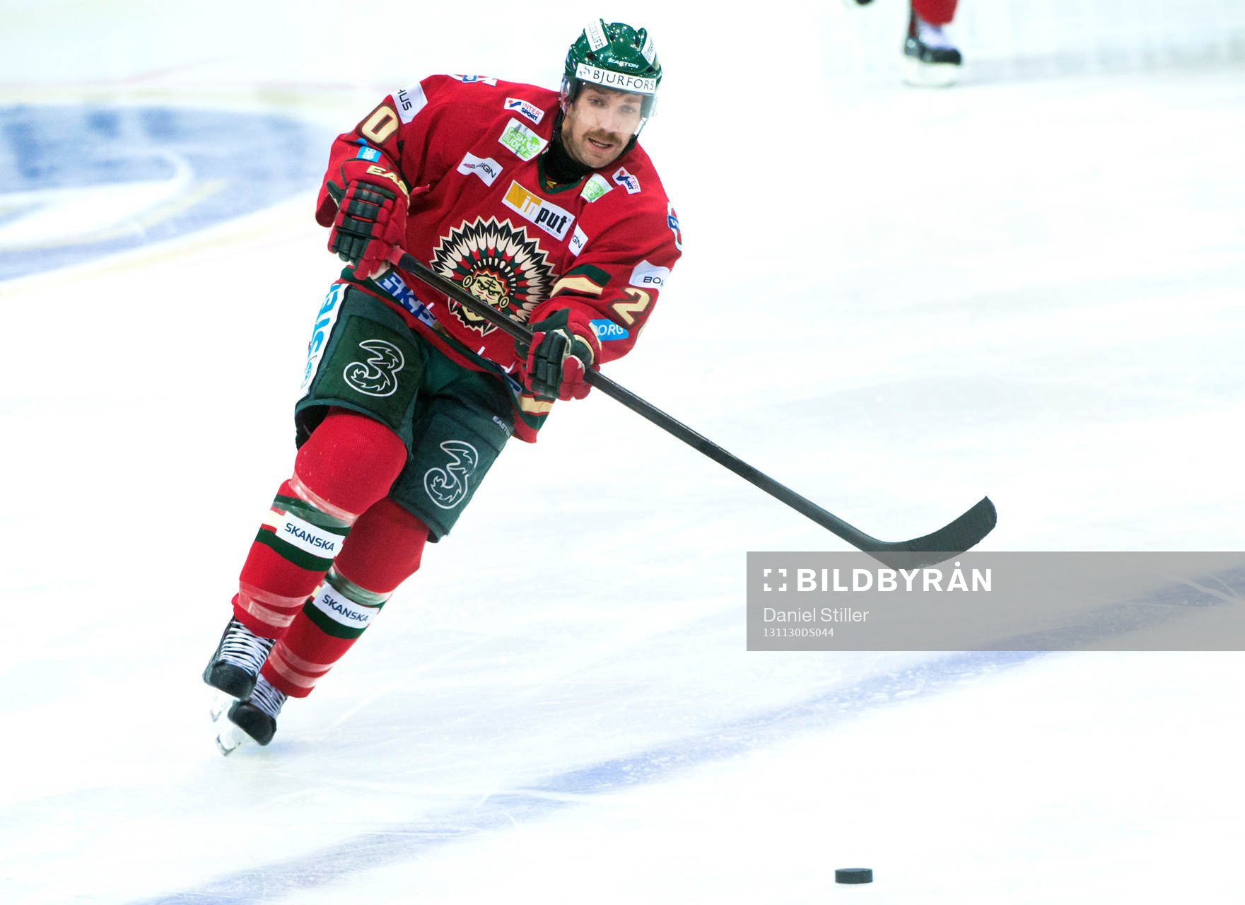Frölundas Joel Lundqvist med en präktig mustasch