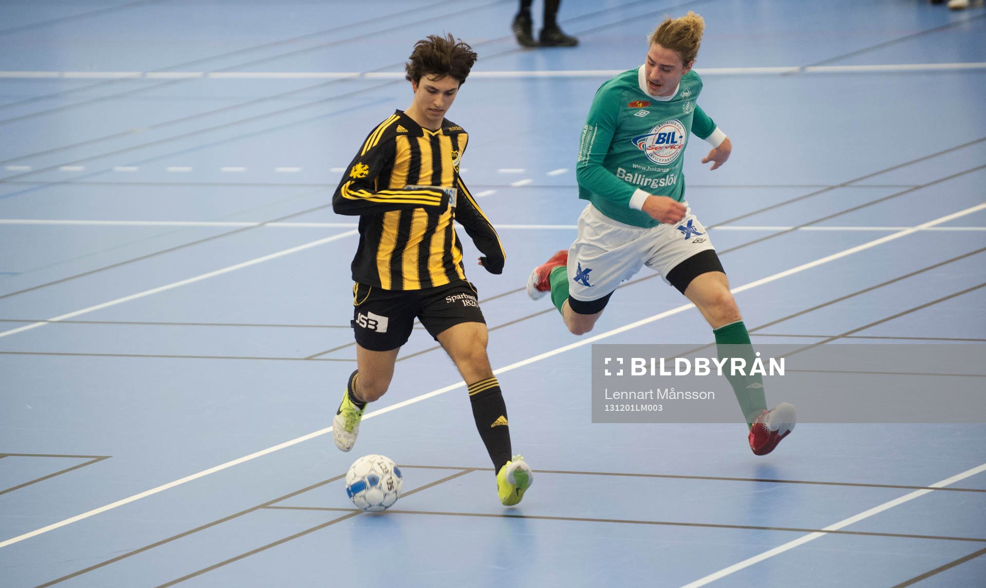 IFK Hässleholms Mert Yanev i matchen i  innefotboll i