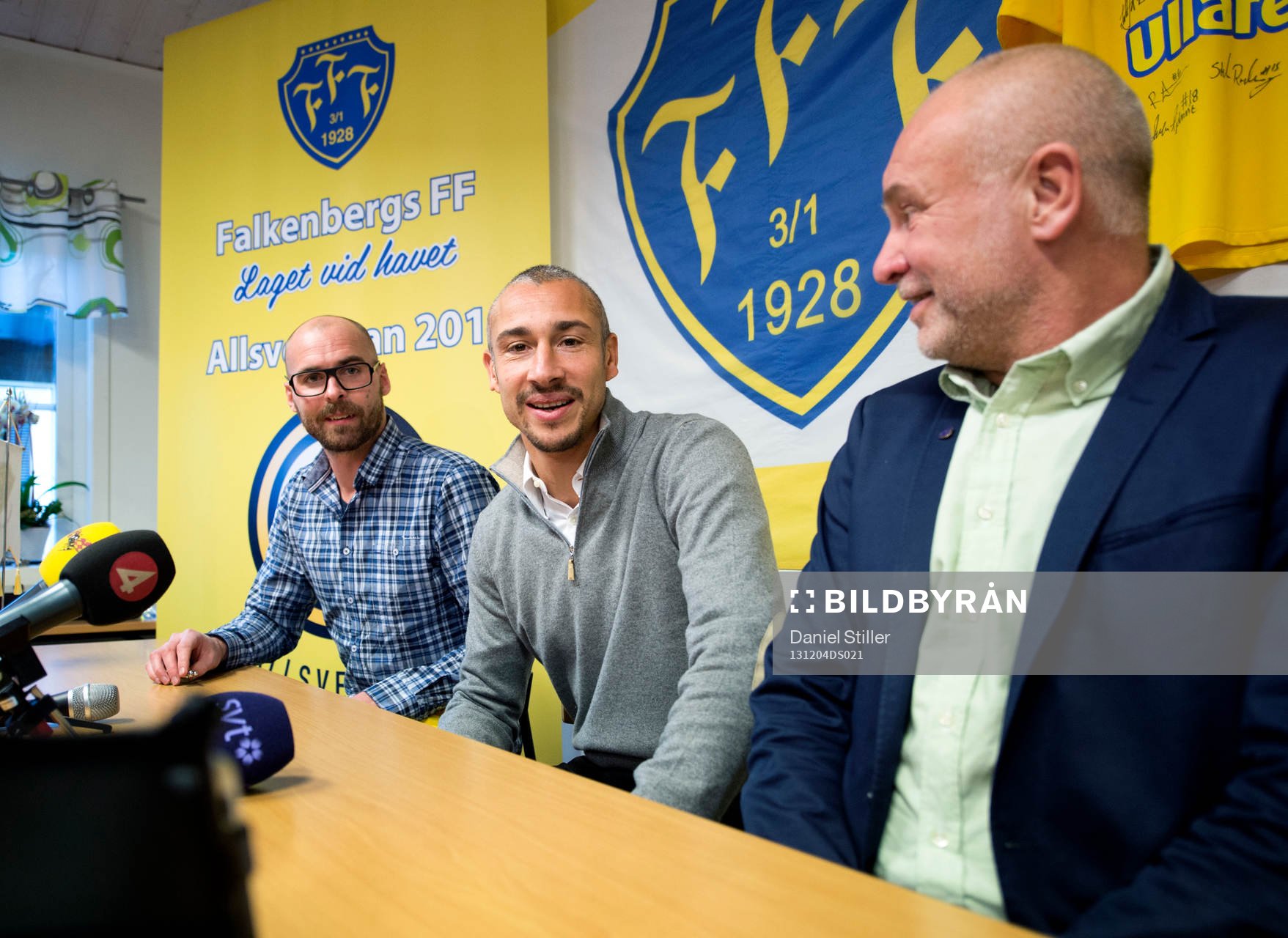 Falkenbergs klubbchef Patrik Lundgren och sportchef Håkan