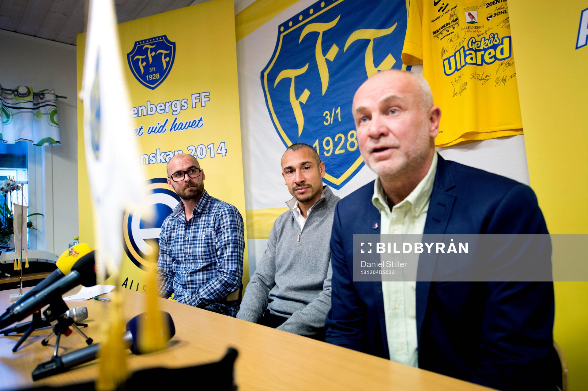Falkenbergs klubbchef Patrik Lundgren och sportchef Håkan