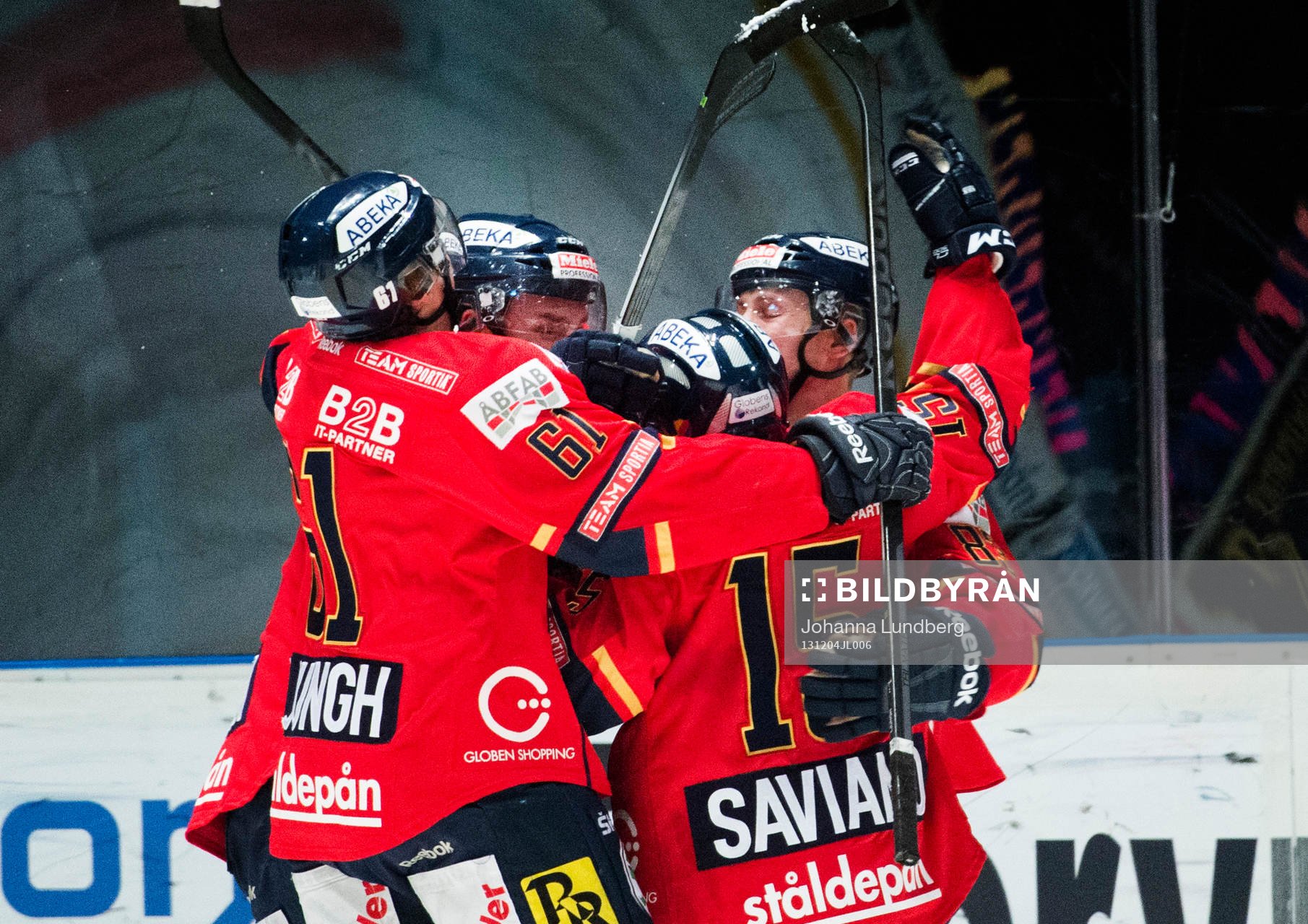 Djurgårdsspelare jublar