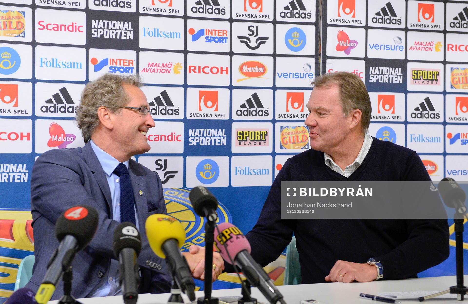 Sveriges förbundskapten Erik Hamrén och Svenska