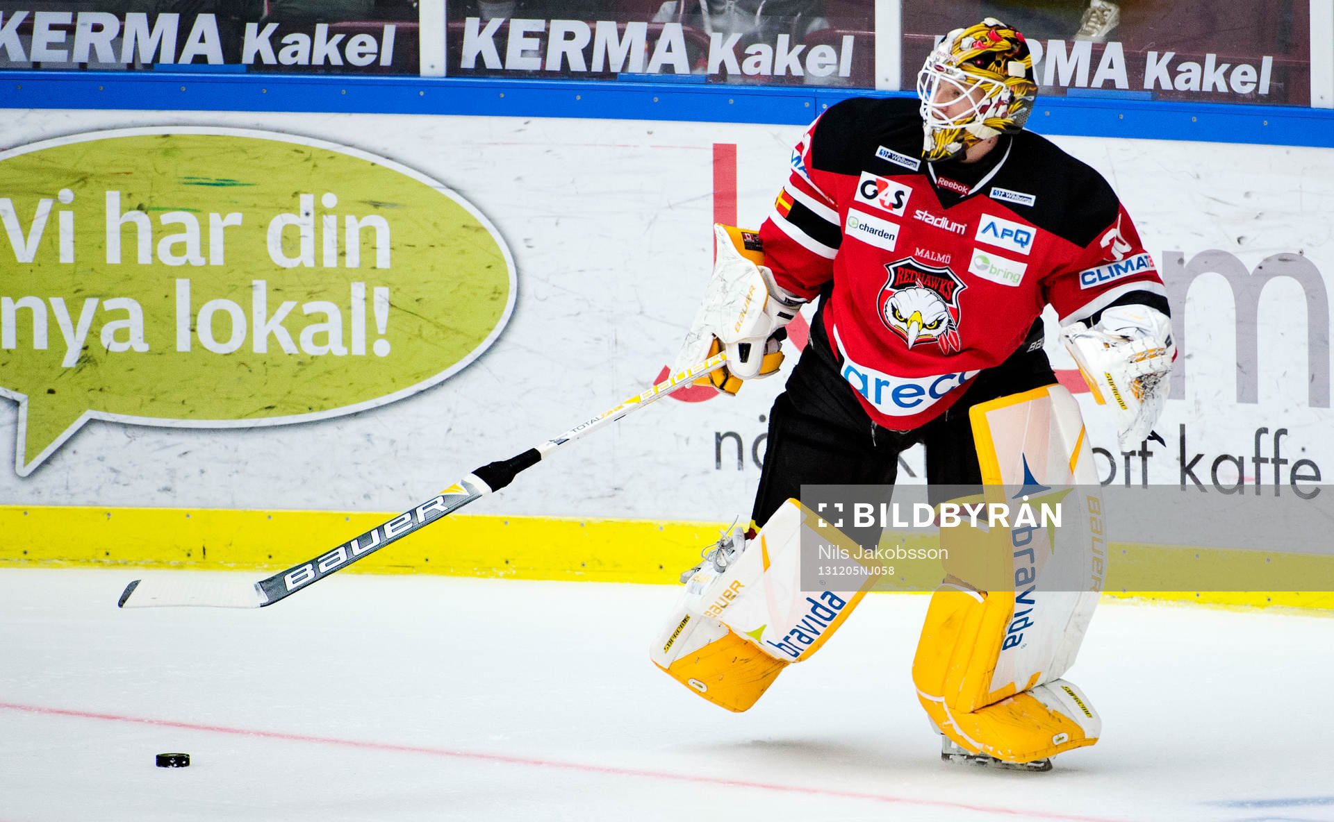 Malmö Redhawks målvakt Robin Rahm