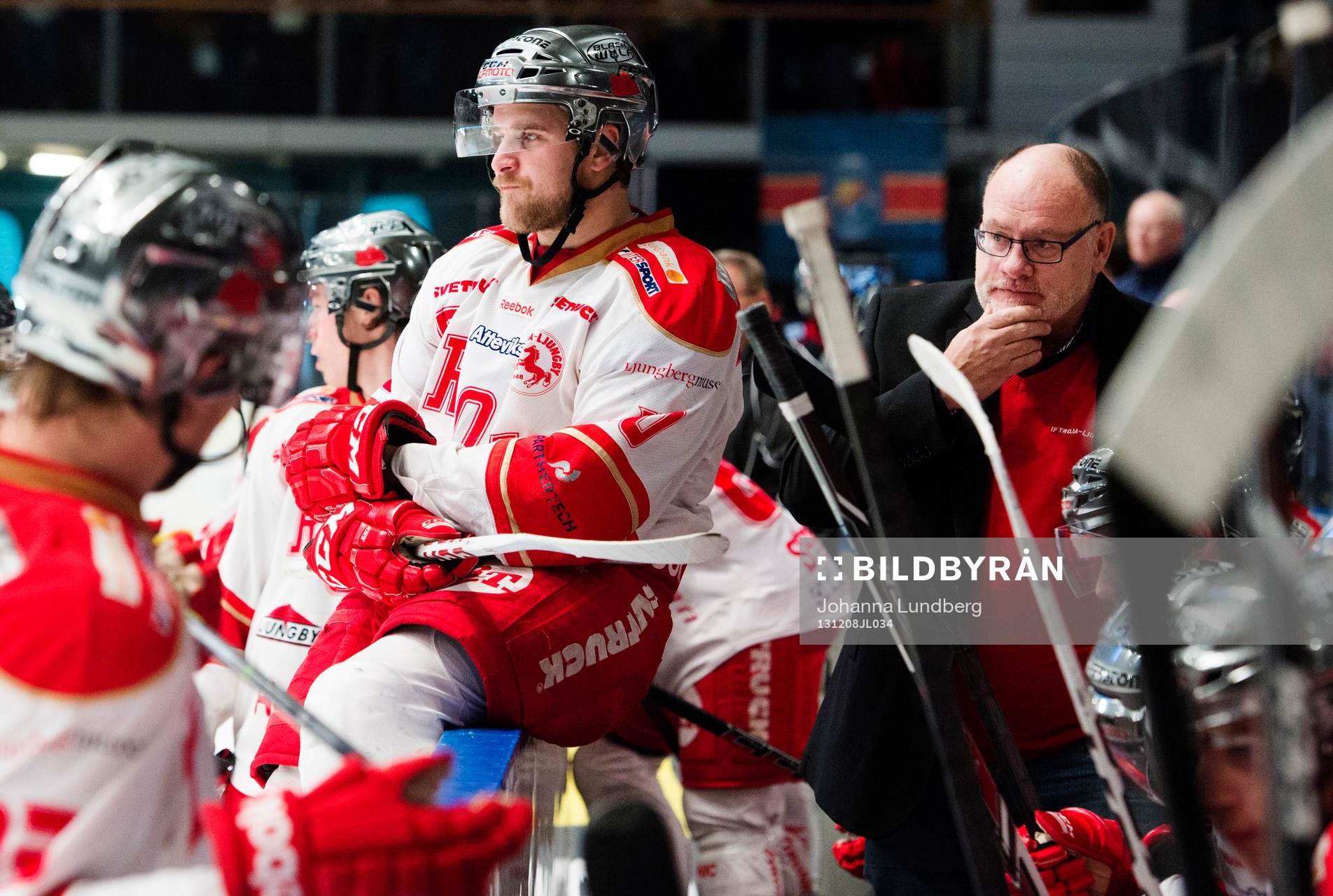 Joakim Eriksson och tränare Gunnar Leidborg