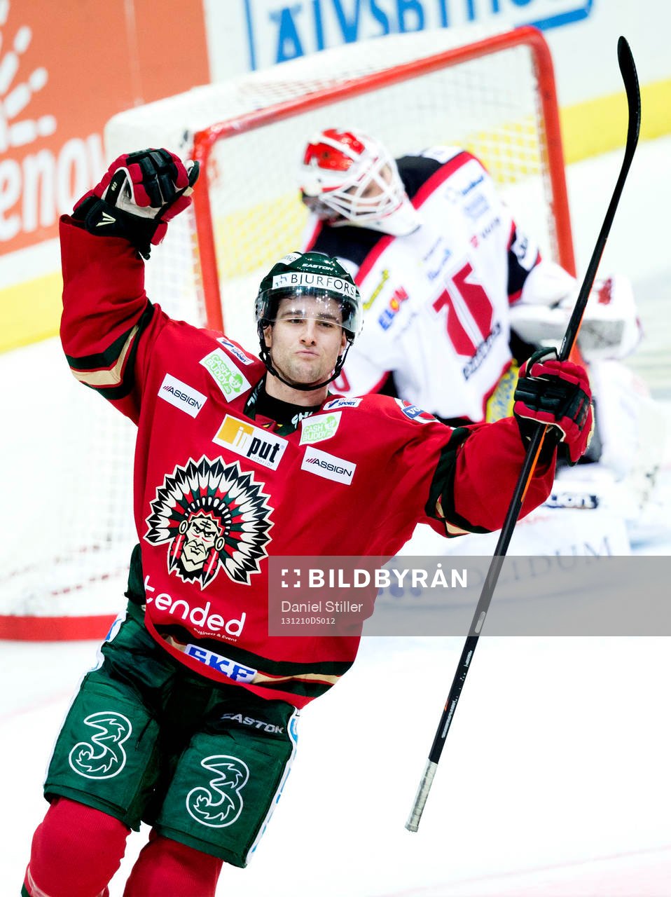 Frölundas Evan McGrath jublar