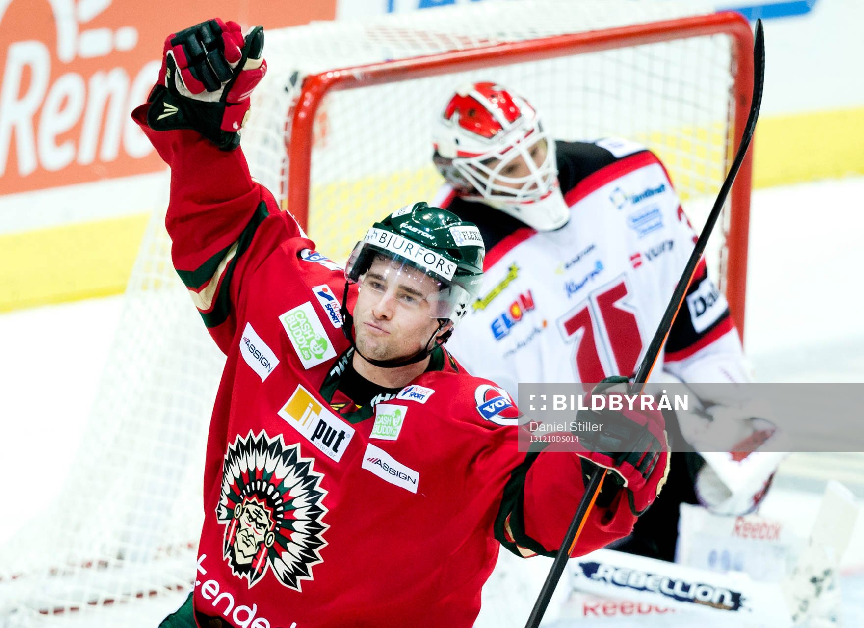 Frölundas Evan McGrath jublar