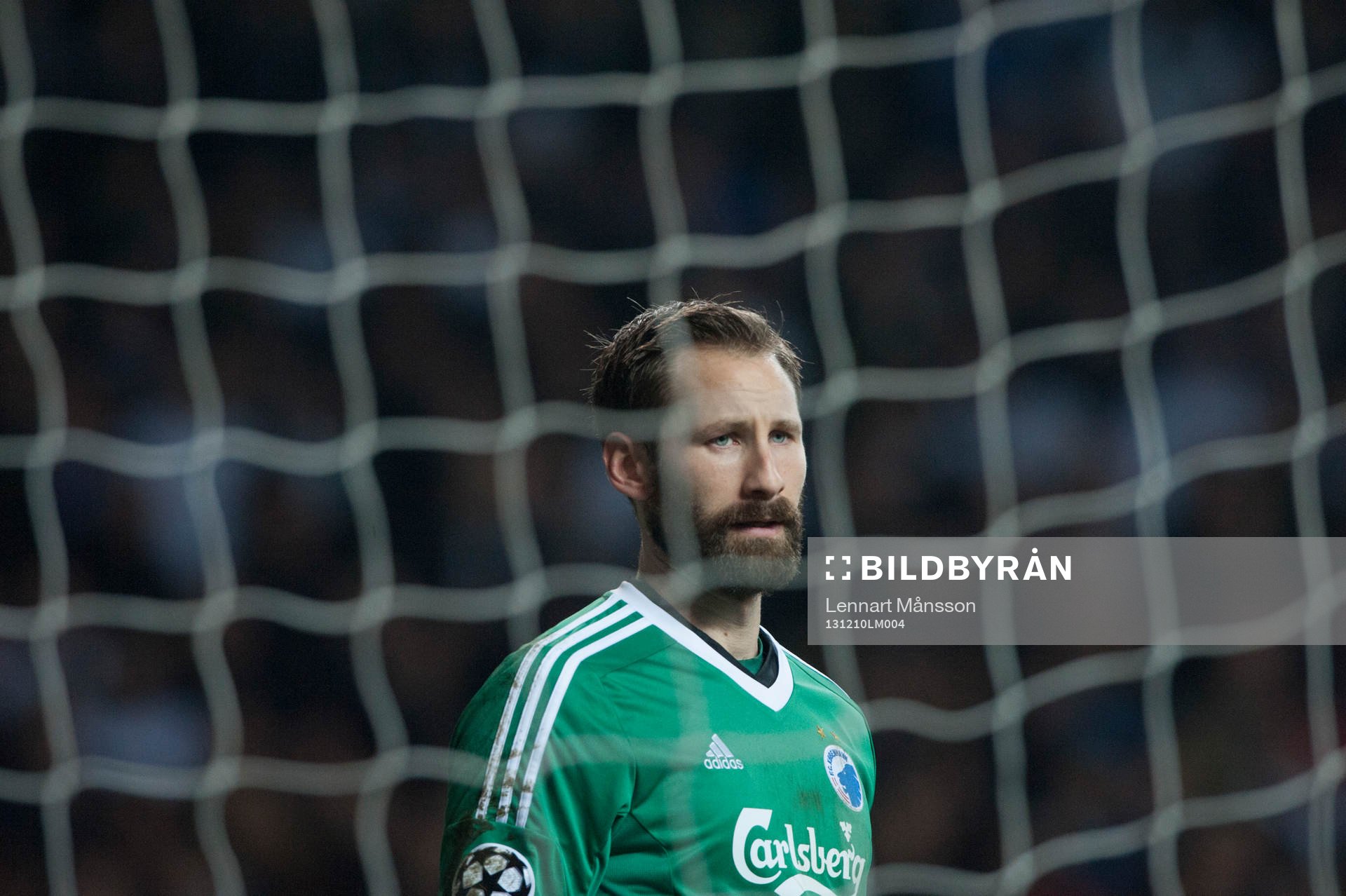 Köpenhamns Johan Wiland i matchen i Champions League