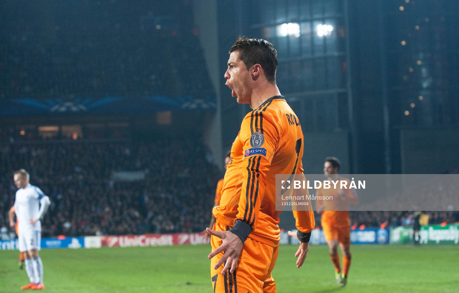 Real Madrids Cristiano Ronaldo har gjort 0-2 i matchen i