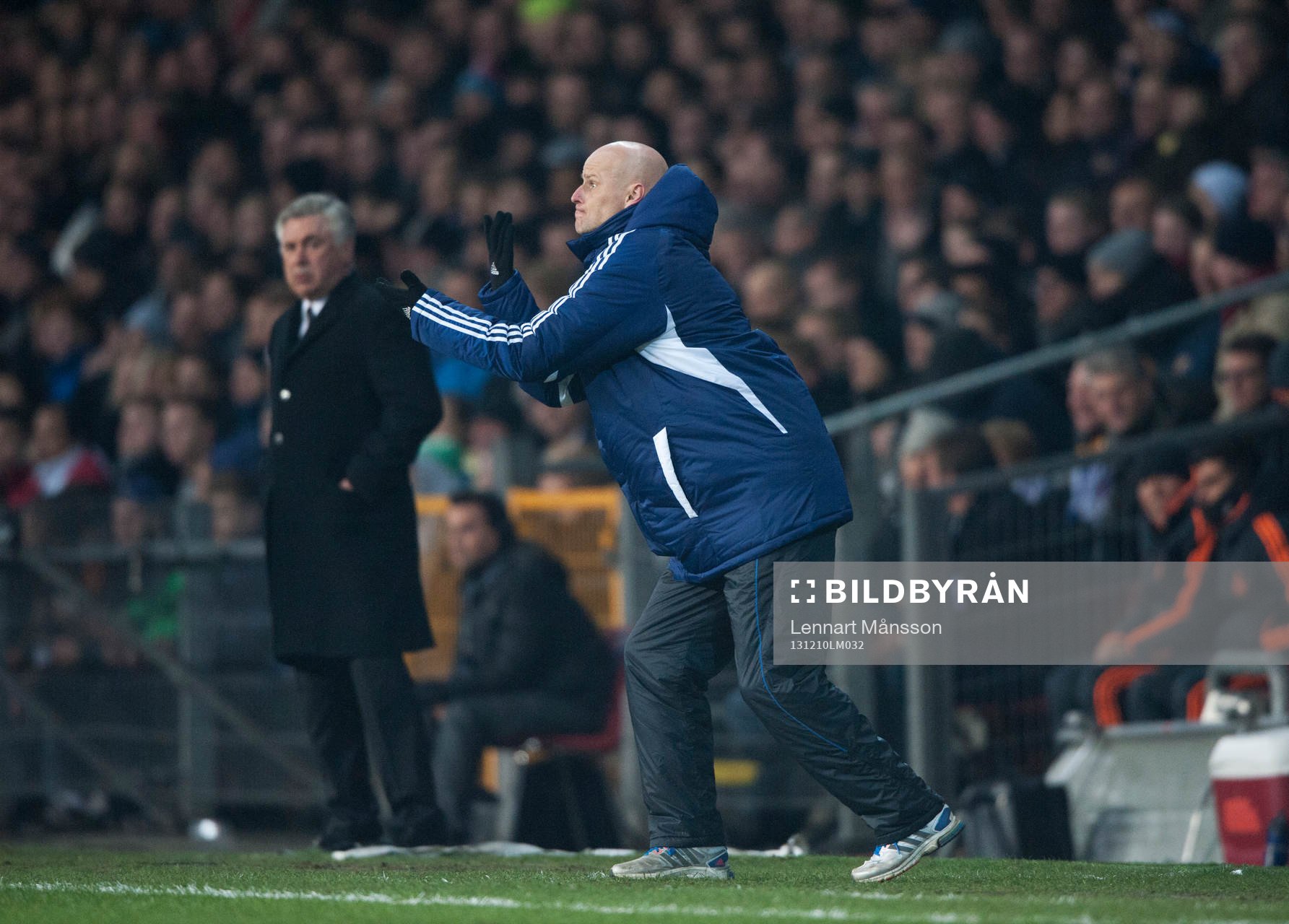 Real Madrids coach Carlo Ancelotti och Köpenhamns coach