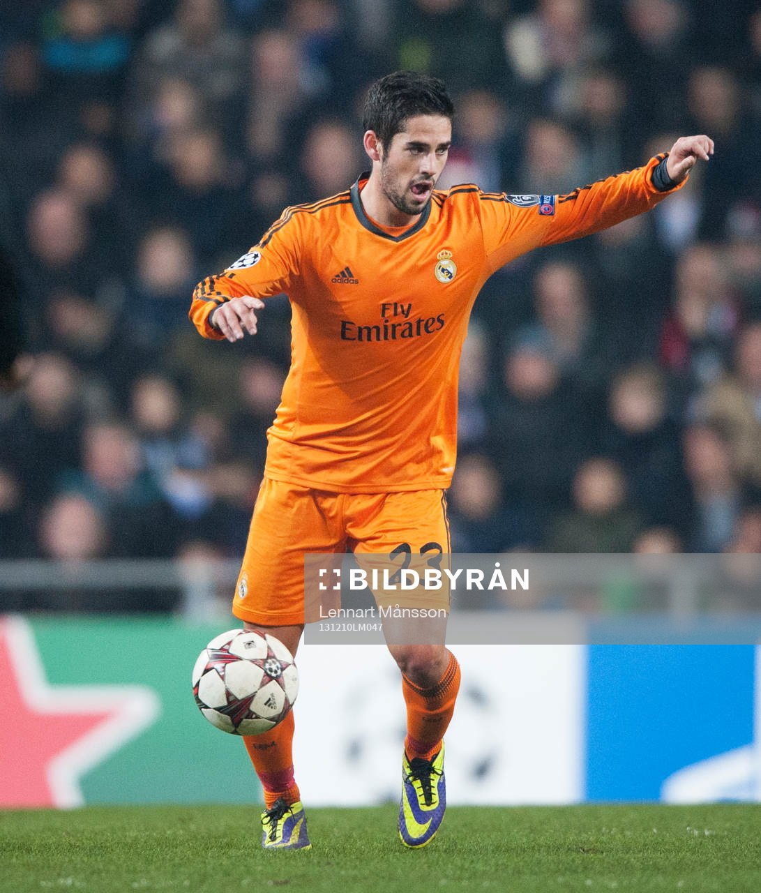 Real Madrids Isco  i matchen i Champions League mellan FC