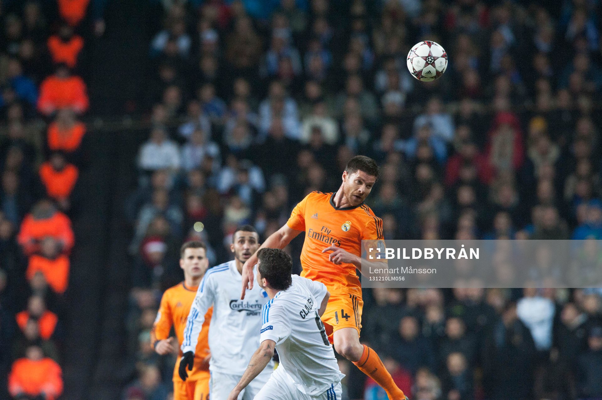 Real Madrids Xabi Alonso i matchen i Champions League