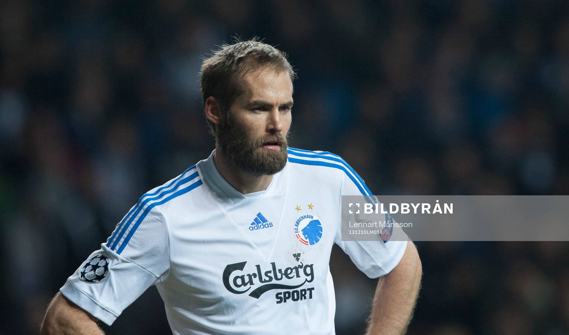 Köpenhamns Olof Mellberg  i matchen i Champions League