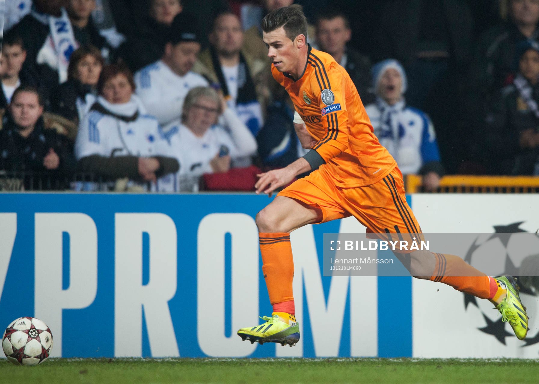 Real Madrids Gareth Bale i matchen i Champions League