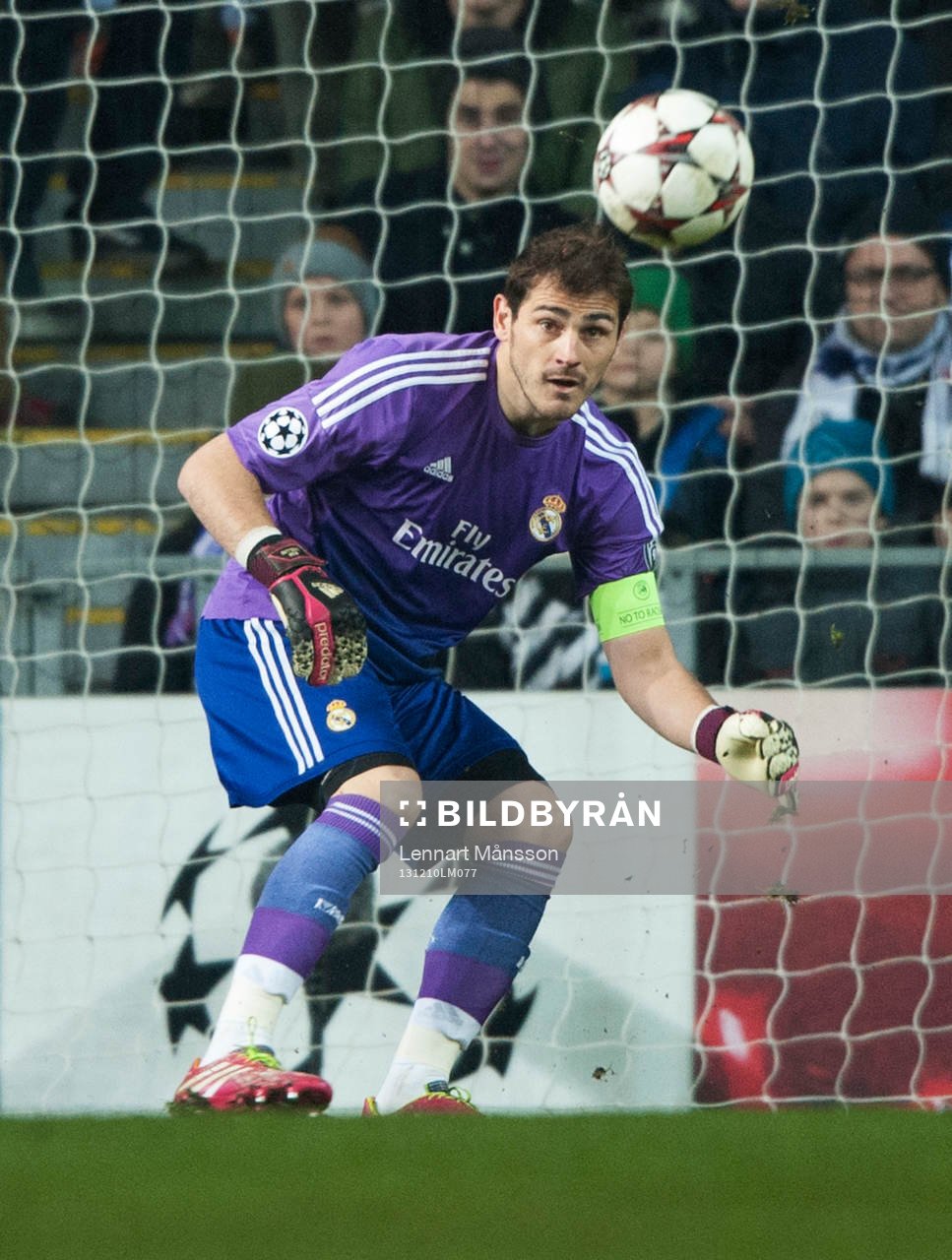 Real Madrids målvakt Iker Casillas  i matchen i Champions