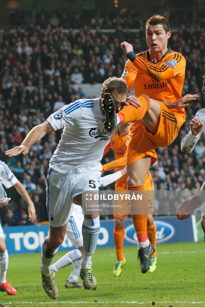 Real Madrids Cristiano Ronaldo och Köpenhamns Olof