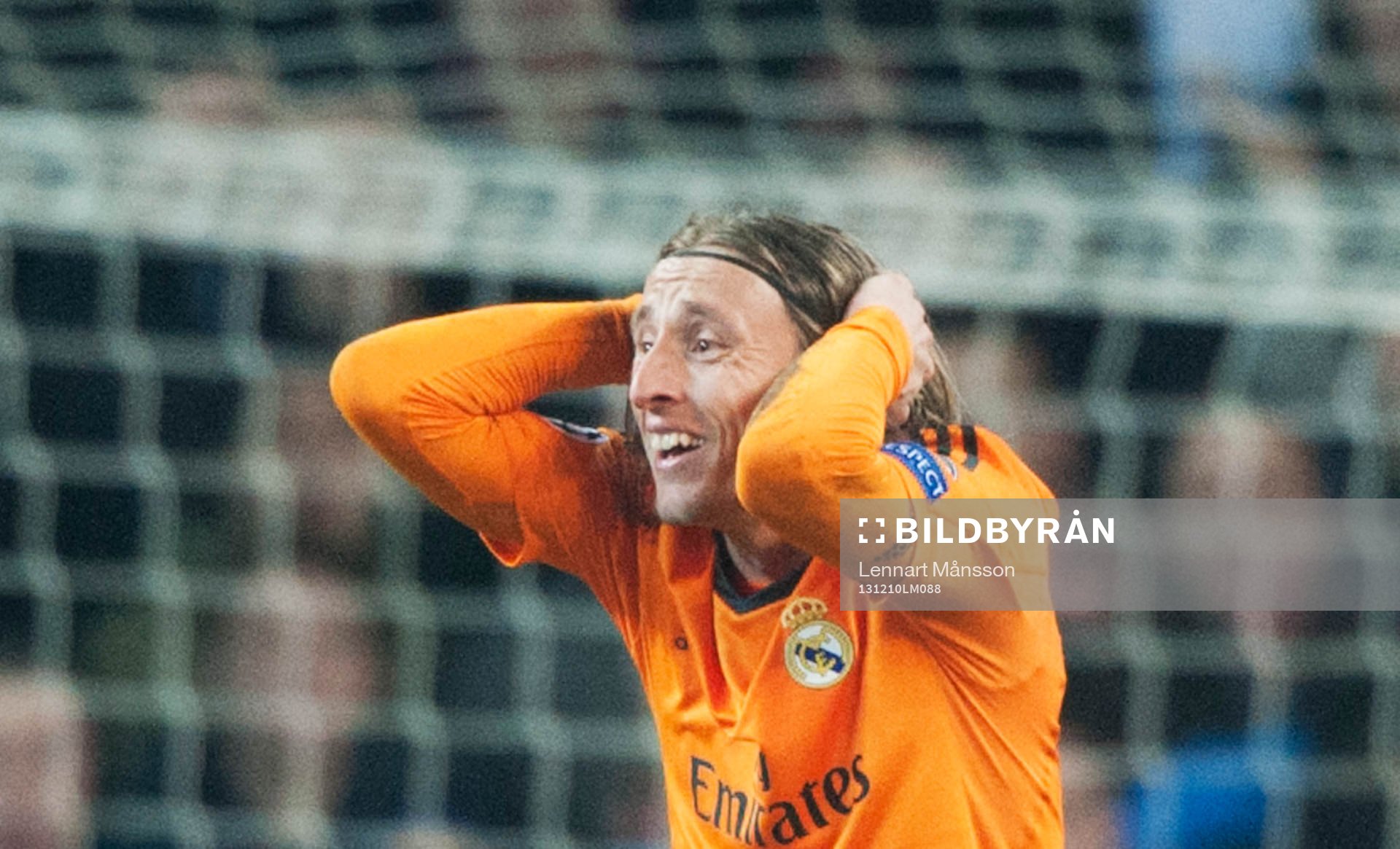 Real Madrids Luka Modric förtvivlad  i matchen i Champions