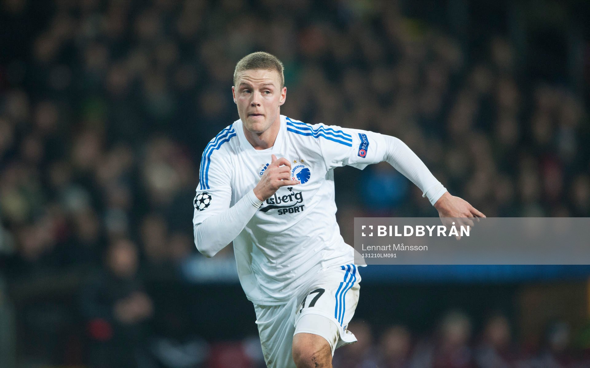 Köpenhamns Ragnar Sigurdsson  i matchen i Champions League