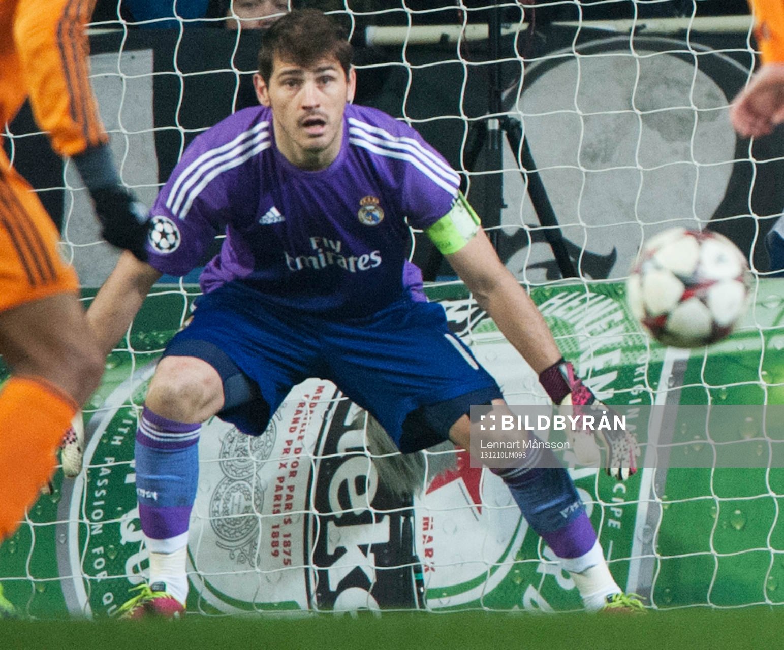 Real Madrids målvakt Iker Casillas  i matchen i Champions