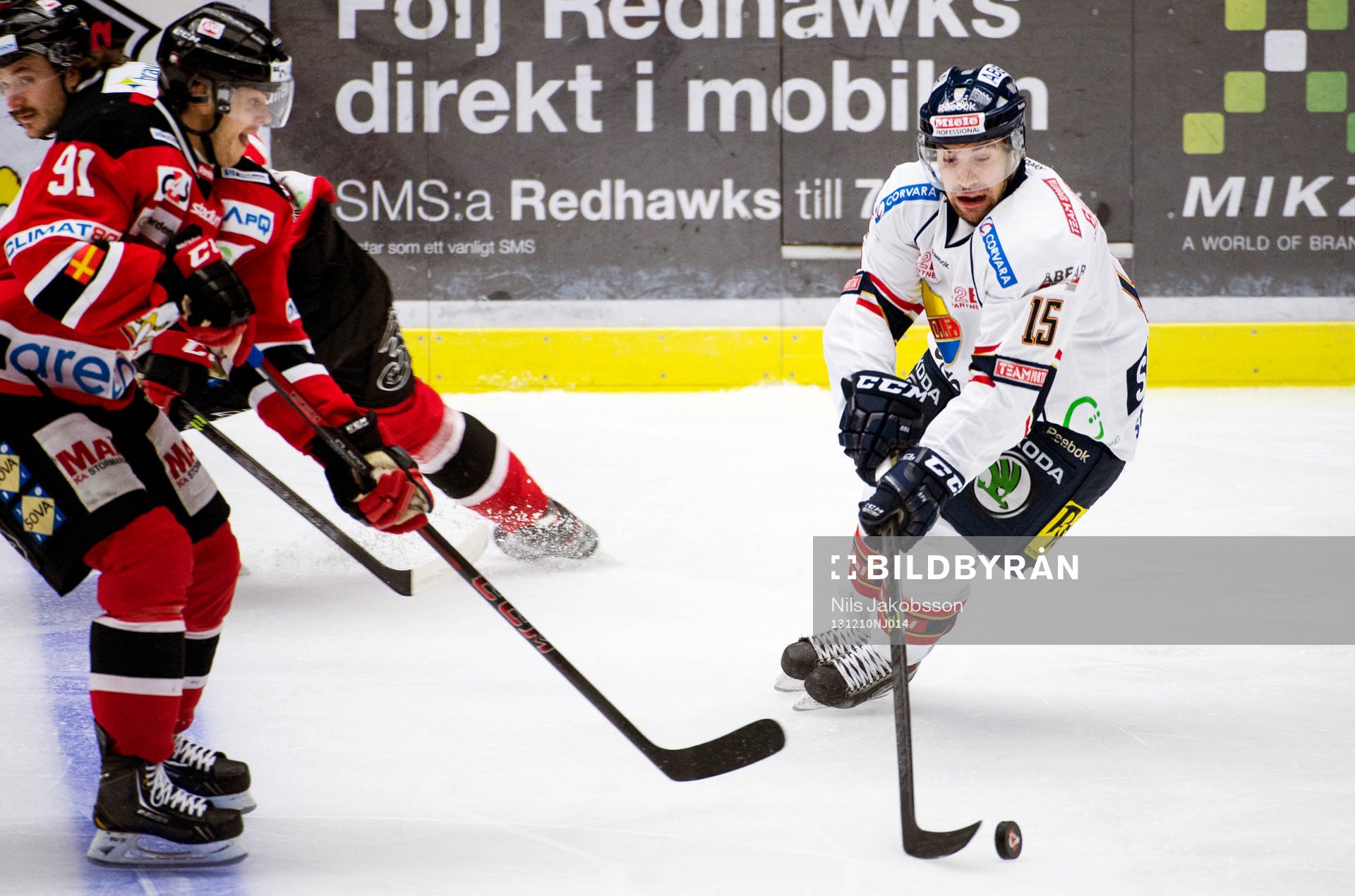 under matchen i hockeyallsvenskan mellan Malmö Redhawks
