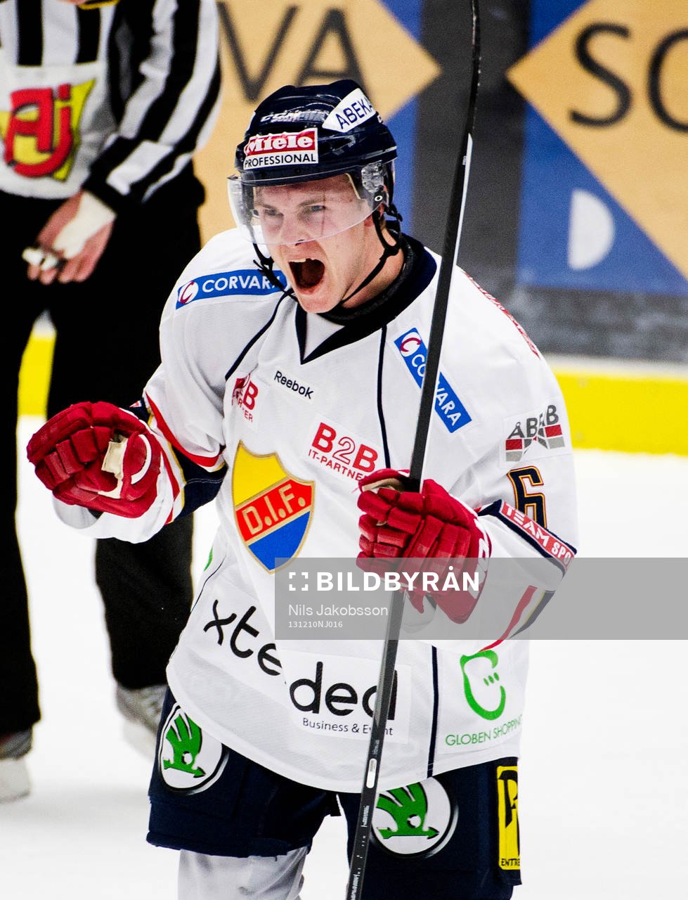 Djurgårdens Bobo Petersson jublar