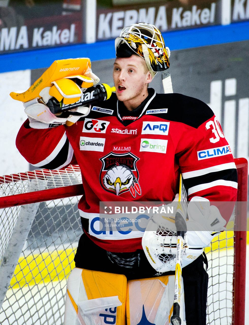 Malmö Redhawks målvakt Robin Rahm
